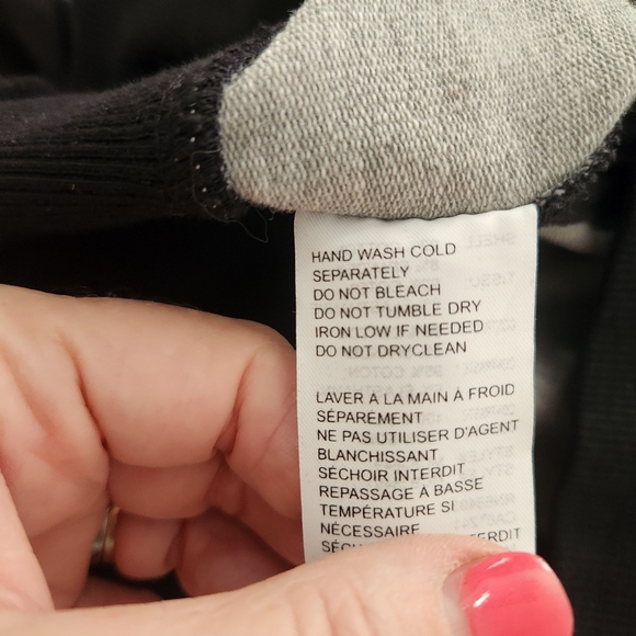 Blanc Noir Hoodie Jacket Size S Black Gray, full zip. Great for travel - Picture 10 of 10